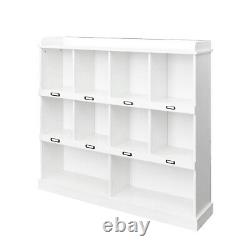 10 Shelf Bookcase Storage Display Organizer Bookshelf Living Room Home Office