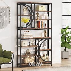 10-Shelf Etagere Bookcase Bookshelf Freestanding Display Rack Storage Shelving
