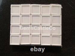 1000 Pcs 3 x 3 Cm Gem Display plastic box Storage for Gems / Diamond