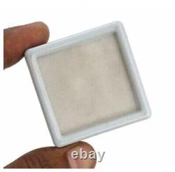 1000 Pcs Top Glass Gemstone Gem Display Storage Box Tool Coins (White, 3 x 3 cm)