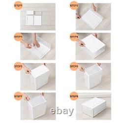 10X Magnetic Sneaker Storage Box Front Open Clear Plastic Shoe Display Container