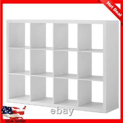 12 Cube Storage Organizer Display Books Collectibles Shelving Unit Living Rooms
