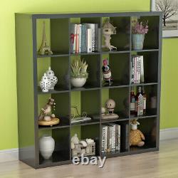 16 Cubes Unit Stand Display Bookcase Storage Bookshelf Organiser White/Black UK