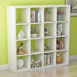 16 Cubes Unit Stand Display Bookcase Storage Bookshelf Organiser White/Black UK