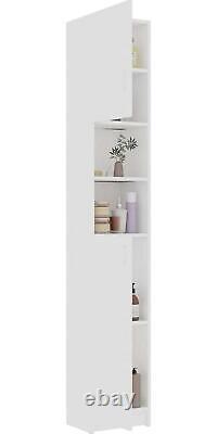 2 Doors Bathroom Cabinet Storage Organizer Linen Tower Display Stand White NEW