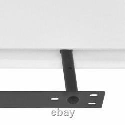 2 White ZN Floating Wall Display Shelves Book/DVD Storage