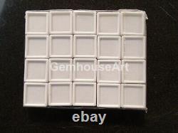 2160 Pcs 3 x 3 Cm White Gem Display plastic box Storage for Gems
