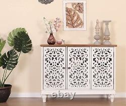 3 Doors Accent Storage Cabinet Sideboard & Buffet Cabinet Decorative Display NEW