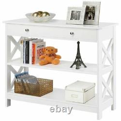 3 Tier Storage Bookcase Storage Display Stand Bookshelf for Entryway Living Room