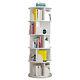 360° Rotating Bookshelf Bookcase Storage Shelf Freestanding Display Rack Stand