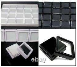 3x3x1.5cm Wholesale 20pcs Gem Display Plastic Box Storage Container Diamond Gems