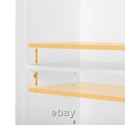 4 Door Storage Cabinet Kitchen Pantry Organizer Shelve Cupboard Bedroom withDrawer