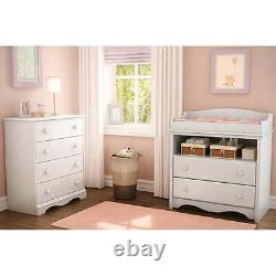 4 Drawers Chest Bedroom Clothing Storage Display Cupboard Cabinet Compact Sturdy