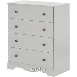 4 Drawers Chest Bedroom Clothing Storage Display Cupboard Cabinet Compact Sturdy