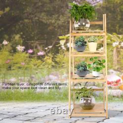 4 Tier Ladder Shelf Display Unit Home Bookcase Stand Plant Flower Storage Rack