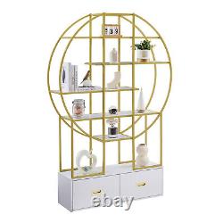 4 Tiers Bookcase Bookshelf Storage Cabinet Display Shelf for Home Office