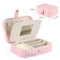 40x Jewelry Box Travel Portable Storage Case Earrings Necklace Bracelet Ring Box