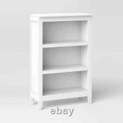 48 Carson 3 Shelf Bookcase Bookshelves Organizer Display Rack Storage, White