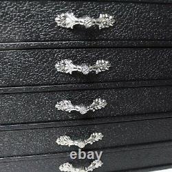 5 Drawer Jewelry Hobby Gem Organizer Display Case with 250 Gem Jar Insert