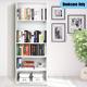 5-shelf Bookcase Adjustable Storage Home Office Display Organizer Modern White