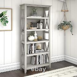 5-Shelf Bookcase Storage Organizer Bookshelf Tall Wide Display Rack Furniture