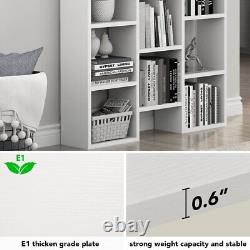 5-Shelf Storage Organizer Bookcase with 14-Cube Display Book Shelf for Home Office