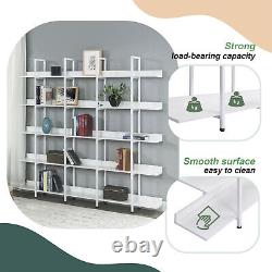 5 Tier Bookcase Open Bookshelf Display Storage Shelves for Home Office
