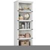 5 Tier Farmhouse Book Shelf With Storage Open Display Bookshelves For Home