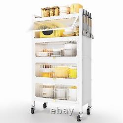 5 Tier Kitchen Organizer Shelf Storage Cabinet for Microwave Coffee Station