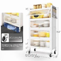 5 Tier Kitchen Organizer Shelf Storage Cabinet for Microwave Coffee Station