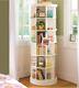 5 Tier Rotating Bookshelf 360 Bookcase Freestanding Storage Shelf Display Rack