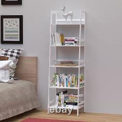 5 Tier Shelf Bookshelf Bookcase Storage Organizer Rack Display for Home Office