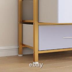 57.9 Tall Bookshelf Freestanding Bookcase Open Storage Display Rack with4 Drawers