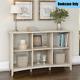 6-cube Shelves Rustic Console Table Home Office Decors Display Storage Off-white