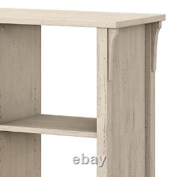 6-Cube Shelves Rustic Console Table Home Office Decors Display Storage Off-White