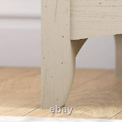 6-Cube Shelves Rustic Console Table Home Office Decors Display Storage Off-White