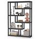 6-tier Bookcase Etagere Bookshelf Freestanding Display Rack Open Storage Shelves