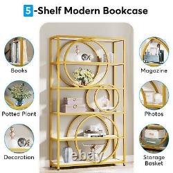 6-Tier Bookccase Bookshelf Etagere Open Storage Shelves Display Rack Home Office