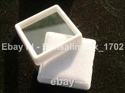 60 Pc 6 x 6 Cm White Gem Display plastic box Storage for Gems / Diamonds