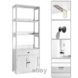 60 Tall Kitchen Storage Pantry Cabinet Cupboard Food Organizer 3 Shleves