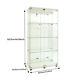 64h Glass Display Cabinet 4 Shelf Curio Cabinets Floor Standing Glass Bookshelf