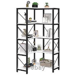 66''Tall Corner Bookshelf Bookcase L-Shaped Tall Open Display Storage Rack Shelf