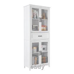 71 Floor Cupboard Storage Kitchen Pantry Cabinet Organizer Shelves with Drawer