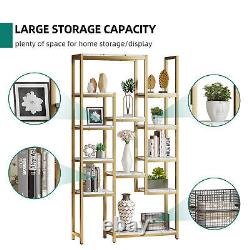 71 Tall Bookshelf Bookcase Open Display Shelves with 12 Unit Shelf Storage Rack