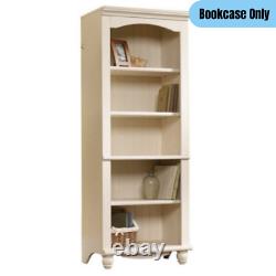 72 Tall Traditional 5-Shelves Library Bookcase Office Display Storage Off-White