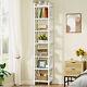 79 Skinny Bookshelf Bookcase Tall Narrow Display Rack For Living Room Bedroom