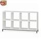 8 Cube Display Stand Organizer White Cubby Shelving Bookcase Vinyl Storage