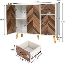 Accent Cabinet Sideboard Storage Cabinet Entryway Decorative Display with/2 Door