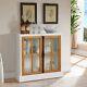 Accent Storage Cabinet Sideboard & Buffet Cabinet Decorative Display With 2 Doors