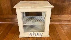 Antique Store Shop Display Counter Top Showcase Display Cabinet Painted Wood Bar